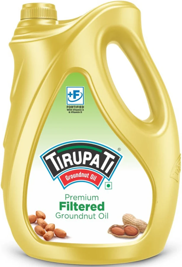 Tirumala Filtered Groundnut Oil - 5 Ltr